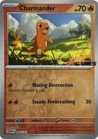Charmander - 004/165 (Reverse Cosmos Holo) (Costco Exclusive)